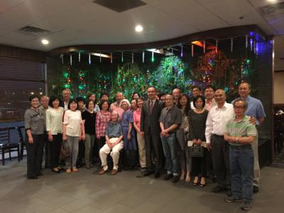 駐丹佛台北經濟文化辦事處張詩瑞處長拜會堪薩斯州僑界人士