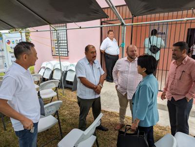本館徐儷文大使出席Corozal區San Narciso村數位中心啟用儀式。(2023/08/02)