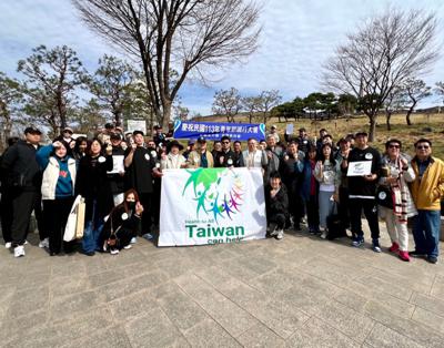 韓華首爾青年會舉辦113年青年節健行暨聲援臺灣加入WHO活動