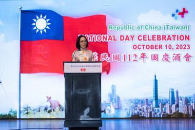 Representative Phoebe Yeh of Taipei Economic and Cultural Office in Malaysia hosted the 112th National Day Reception of the Republic of China on 5 October, 2023