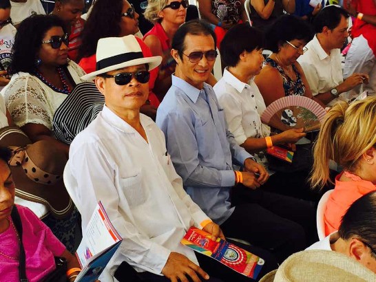 H.E.Benjamin Ho and Mrs. Ho attended anniversary ceremony of St. George's Caye Battle 