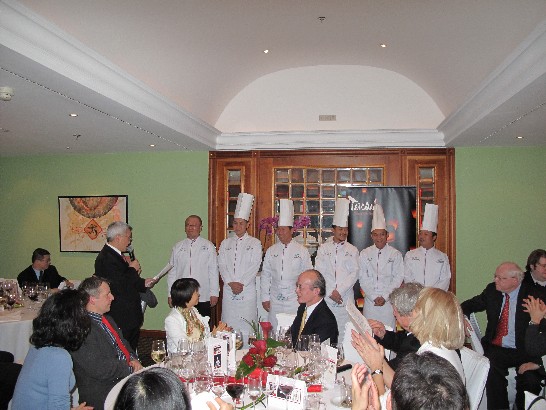 前來柏林展示廚藝的「台灣福爾摩莎廚藝美食協會」廚師團隊。