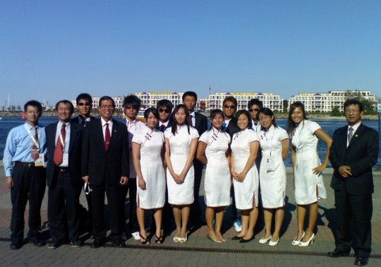 世界救生錦標賽我代表隊赴頒獎典禮前合影