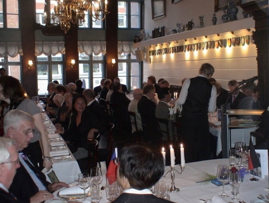 漢堡台灣竹友會演講餐會情形