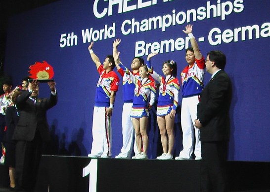 我國混合五人技巧組金牌獲獎情形