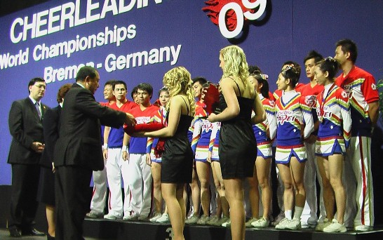 我國混合團體組銅牌頒獎情形