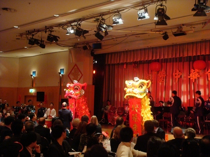 我空軍樂團於漢堡新年晚會演出祥獅獻瑞