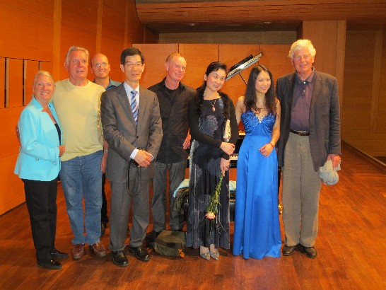 駐慕尼黑辦事處鄭處長兆元夫婦出席102年8月31日慕尼黑Gasteig音樂廳"黃安妮鋼琴演奏會"!