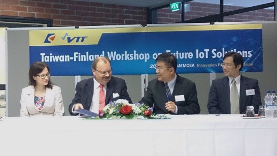 工研院與芬蘭工業技術研究院簽訂合作備忘錄