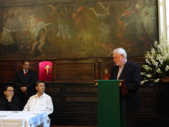 教廷駐瓜國大使Paul Richard Gallagher 應邀致詞