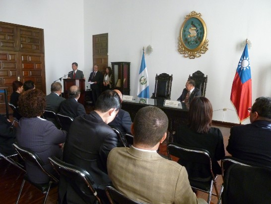 駐館孫大使大成於上述簽約儀式中應邀致詞