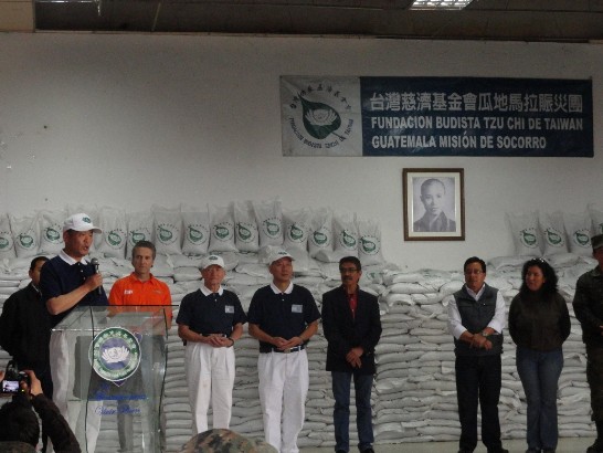 孫大使致詞表示我賑災人道關懷之舉