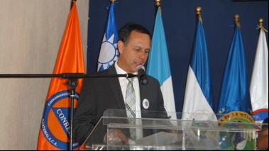 瓜國國家防治災害協調中心(CONRED)執行長Alejandro Maldonado致詞感謝我國支持中美洲防範天然災害風險管理永續發展計畫