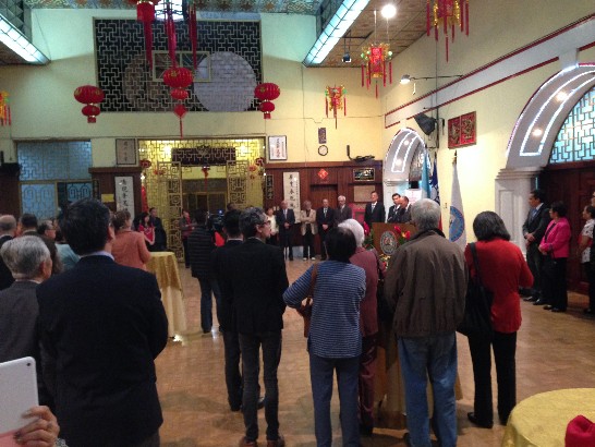 上述活動旅瓜僑胞及瓜國友人應邀觀禮一角。