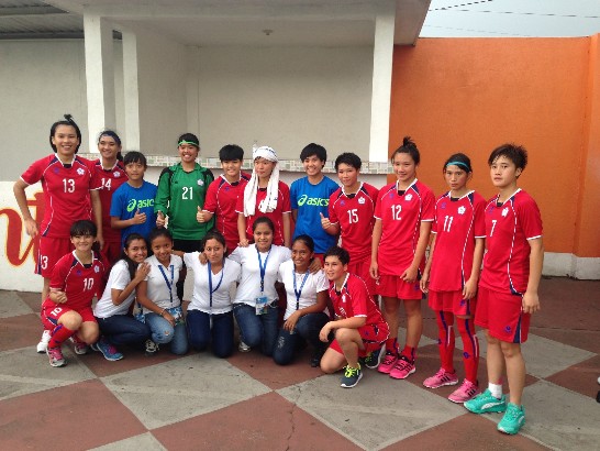 花蓮縣立體育實驗高級中學足球隊於104年4月13日首戰波多黎各報捷。