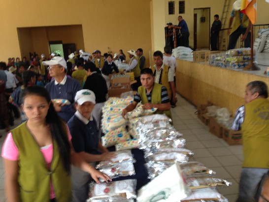 上述愛灑發放活動一角