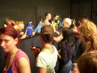 「台原偶戲團」10月10日與布達佩斯戲劇大學戲劇系師生教學觀摩研習情形