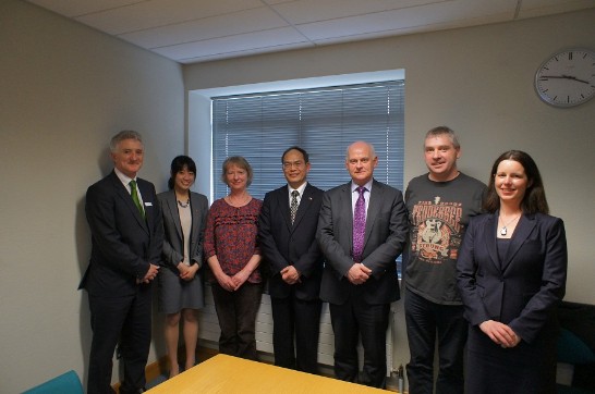 Representative Tseng is pictured along with LYIT teachers and some students from the Chinese language programme