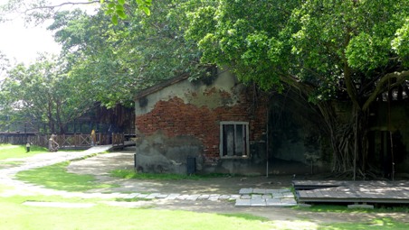 台南市の西部。沿岸部に位置する安平は、オランダ人が貿易港として開いたという歴史をもち、今でも多くの史跡が残っています。その一つが「安平樹屋」。赤レンガの壁にガジュマルの枝や根が絡み合い、特殊な景観をなしています。ここはもともと「徳記洋行」と呼ばれる英国の貿易商の倉庫があった場所でした。その後、大日本塩業株式会社が所有者となり、建物の規模が拡大されました。戦後は中華民国政府によって接収されましたが、長年の間、荒れるに任されていました。その様子はまるでお化け屋敷のようで、誰も近づかなかったと言われます。しかし、台南市政府によって整備が進められ、現在は見学しやすいように内部に階段が設けられています。朽ち果てた建物に複雑に絡みつくガジュマルは芸術作品のようで、今では大勢の観光客が訪れています。自然がもつ生命力の豊かさを実感できるはずです。徳記洋行の白亜の洋館も隣接しており、合わせて散策が楽しめます。