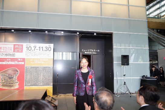 李淑珍・名譽團長行政院院長夫人出席九州國立博物館「台北 国立故宮博物院―神品至宝―」特別展開幕式。