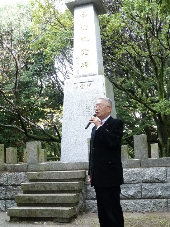 福岡日華親善協会天岡健会長が祝辞を述べた