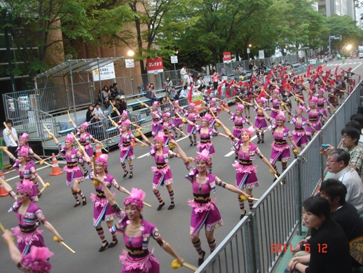 我台灣體育學院學生表演情形一