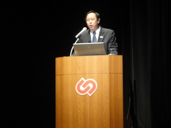 駐札幌辦事處徐處長演講介紹台灣最新情報。