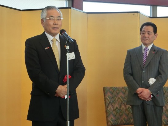 北廣島市上野正三市長致詞