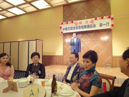 懇親会　札幌日台親善協会木村会長のスピーチ