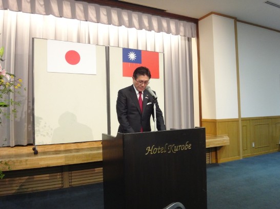 北見日台親善協会川村会長のスピーチ