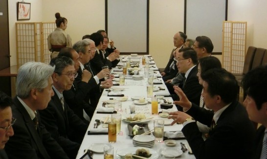 祝賀会終了後の意見交換