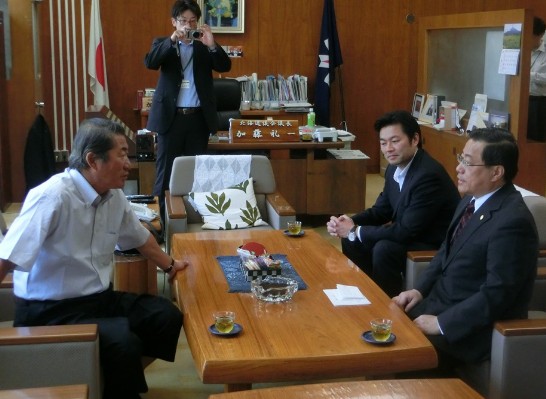 陳処長と加藤礼一議長との懇談