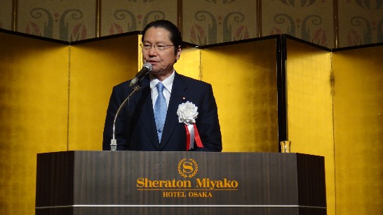 前眾議院副議長衛藤征士郎在大阪演講會-1 2013.11.11 