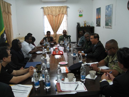 曹大使致詞期勉台克雙方保全監視系統合作團隊如期完工，彰顯兩國合作成效。