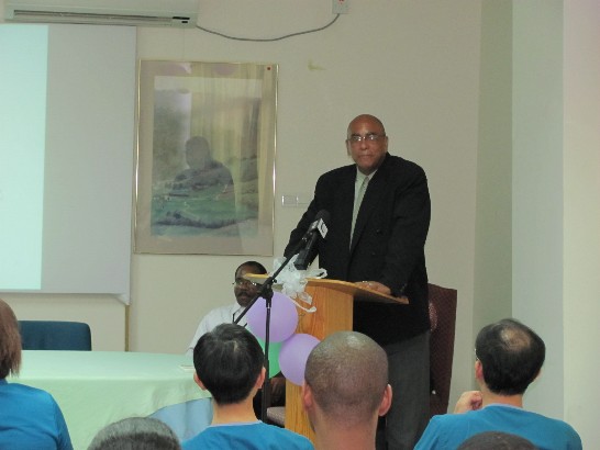 衛生部長孟德吉(Keith Mondesir)致詞