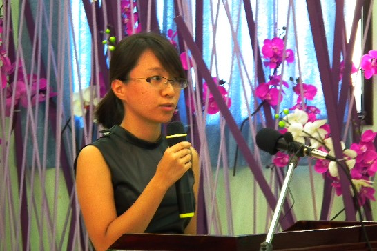 活動主辦人蔡德馨小姐致詞