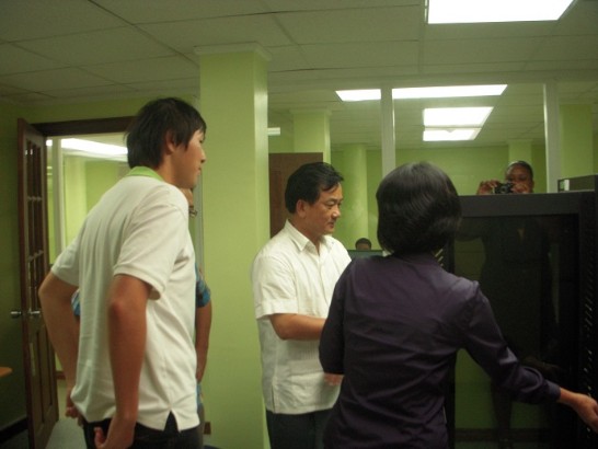 內政部役政署郭署長清泉實地考察役男工作場所(資通訊計畫)情景