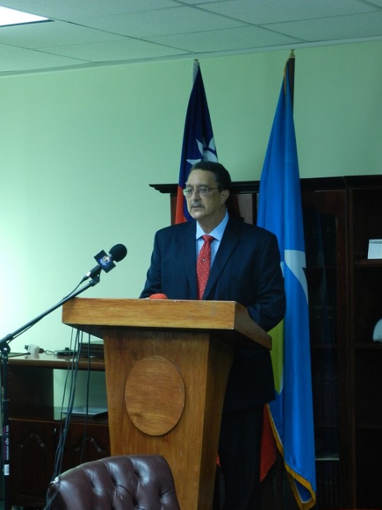 聖露西亞總理安東尼(Kenny Anthony)致詞