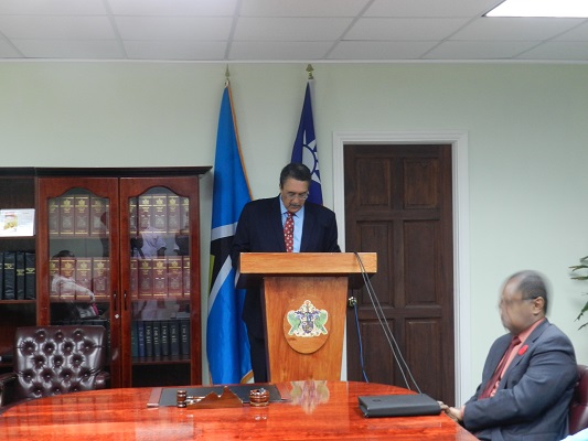 安東尼總理於儀式中致詞