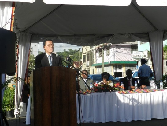 中華民國駐聖露西亞大使章計平致詞