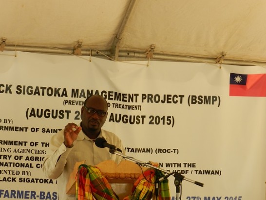 露國農業部長熊包提斯(Moses Jn Baptiste)致詞