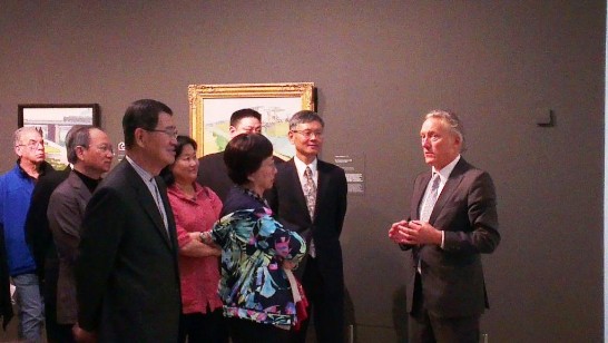 蕭前副總統萬長一行抵達荷蘭，適逢週末，於9月22日上午參觀阿姆斯特丹著名的「梵谷美術館」，由梵谷之弟提奧梵谷（Theo Van Gogh）的子孫、美術館董事會顧問威廉梵谷（Willem Van Gogh）親自導覽。