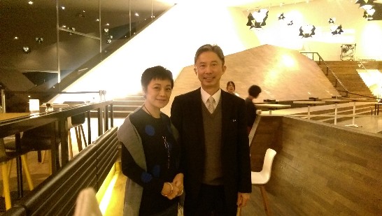 周台竹大使與參加2016年荷蘭「亞洲影展」之金馬獎影展主席張艾嘉合影