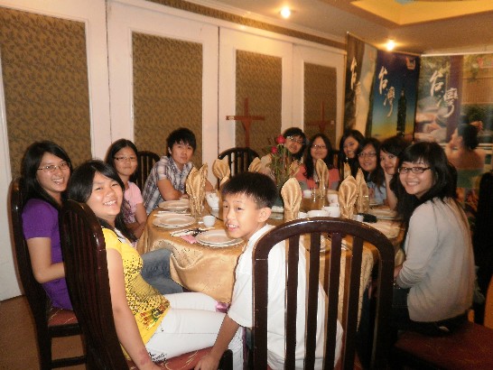 Cena celebracion ano nuevo chino.