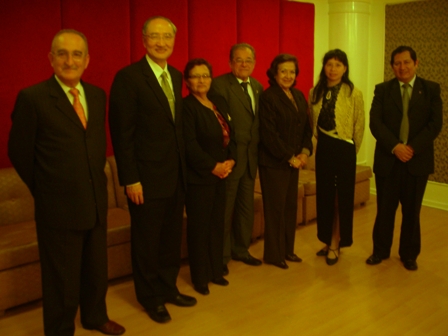 Cena con rectores que conforman la Alianza Estrategica *UNMSM, UNI y UNALM*.