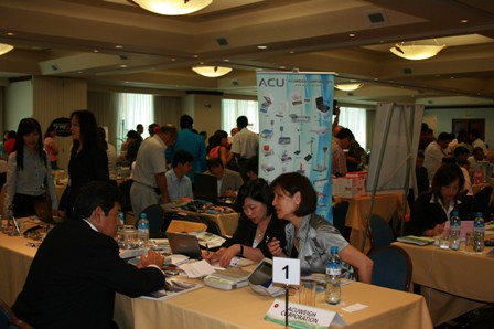 Vista de la rueda de negocio de la mision comercial de Taiwan realiza el 16 de marzo de 2009