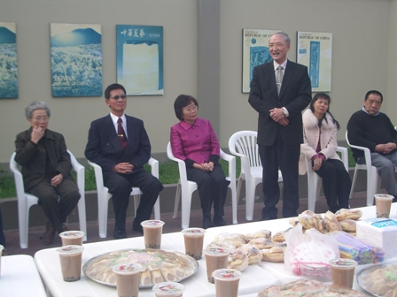 Palabras del nuevo Emb. Alejandro Huang.