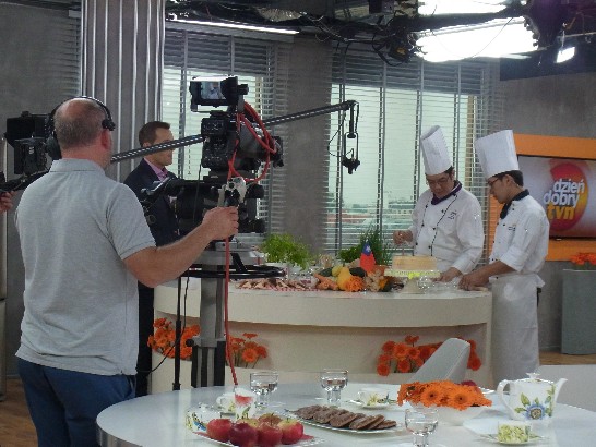 僑委會臺灣美食廚藝講座於波蘭電視節目亮相