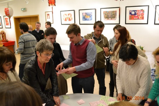 Woodblock of Spring Festival Holidays Exhibitions in Lodz University 