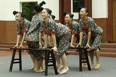 Lan Yang Dancers in Park Powsin, Warsaw